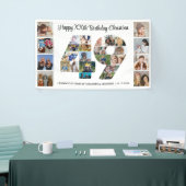 49e verjaardagsfeest Nummer 49 Fotocollage Spandoek (Beurs)