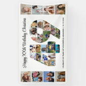 49e verjaardagsfeest Nummer 49 Fotocollage Spandoek (Verticaal)