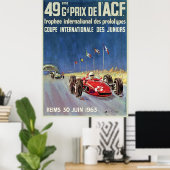 49eme Grand Prix de L'A.C.F. Reims Poster (Thuiskantoor)