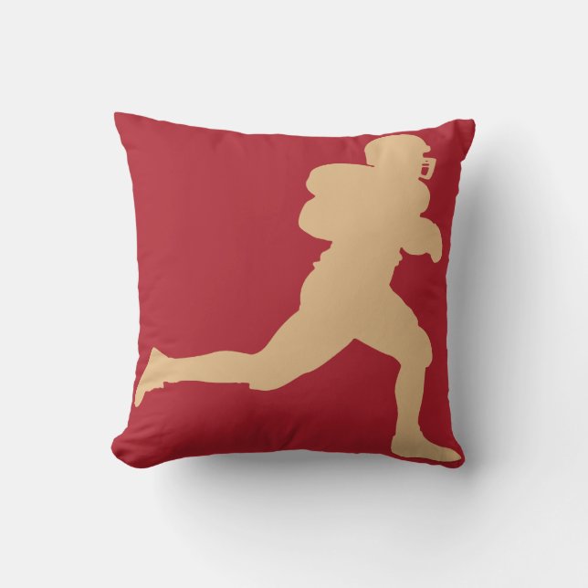 49er Gold Football Pillow Kussen (Voorkant)