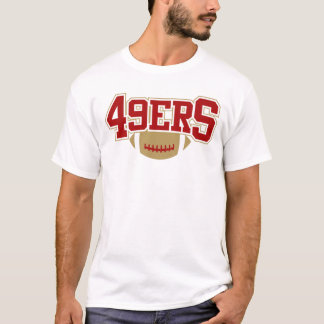 49ers San Francisco Red Gold Football T-shirt