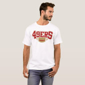 49ers San Francisco Red Gold Football T-shirt (Voorkant volledig)