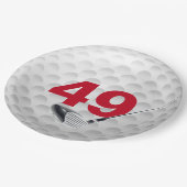49th Birthday Golf Ball Design Paper Bord (Gekanteld)