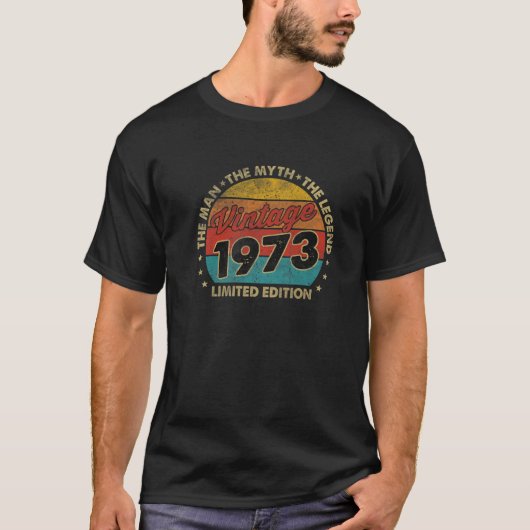 49th Birthday  Limited Edition 1973 49 Year T-shirt (Voorkant)
