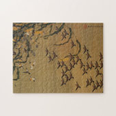 4. 秋 群 図, 若 冲 Sparrows, Jakuchu Legpuzzel (Horizontaal)