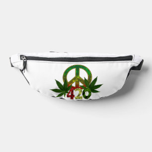 4 20 Rasta Peace Weed Heuptasje