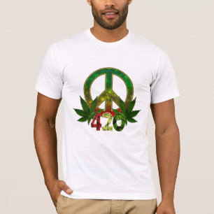 4 20 Rasta Vrede Wiet T-shirt