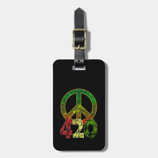 4 20 Vrede Bagagelabel (Voorkant verticaal)