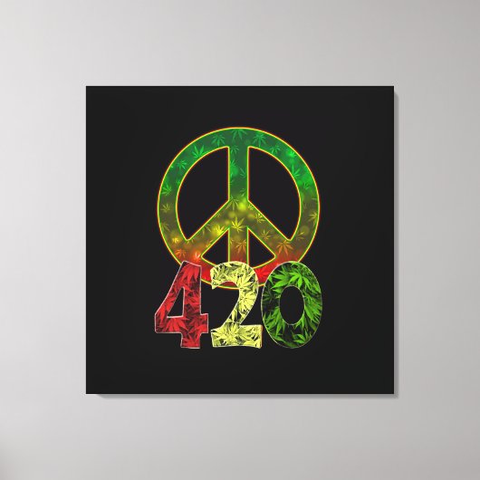 4 20 Vrede Canvas Afdruk (Voorkant)