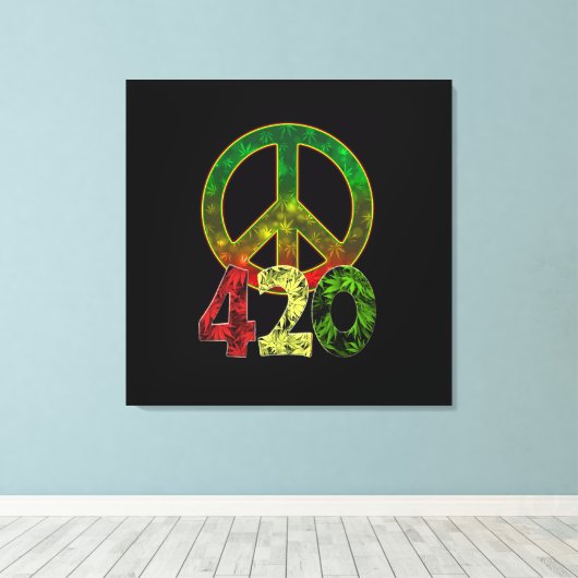 4 20 Vrede Canvas Afdruk (Insitu (Houten vloer))