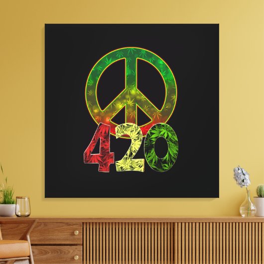 4 20 Vrede Canvas Afdruk (Insitu (Woonkamer))