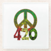 4 20 Vrede Glazen Onderzetter (Voorkant)