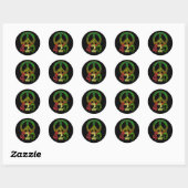 4 20 Vrede Ronde Sticker (Vel)