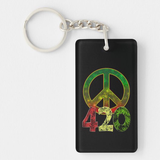4 20 Vrede Sleutelhanger (Voorkant)
