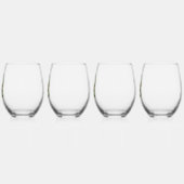 4 20 Vrede Wijnglas Zonder Voet (Links)