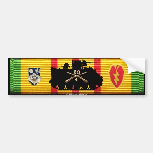 4/23e Inf Track & Insignia VSM Bumpersticker (Voorkant)