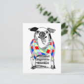 4-24 Nationale Pigs-in-a-Blanket Dag Briefkaart (Staand voorkant)