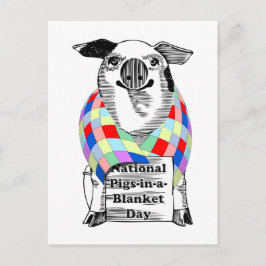 4-24 Nationale Pigs-in-a-Blanket Dag Briefkaart