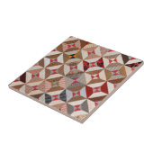 4.25" Elegant Patchwork Quilt  Patroon Tegeltje (Zijkant)