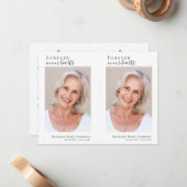 4,25 x 2,75-inch foto Memorial Prayer Kaart Notitiekaartje (Voorkant / Achterkant in situ)