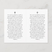 4,25 x 2,75-inch foto Memorial Prayer Kaart Notitiekaartje (Achterkant)