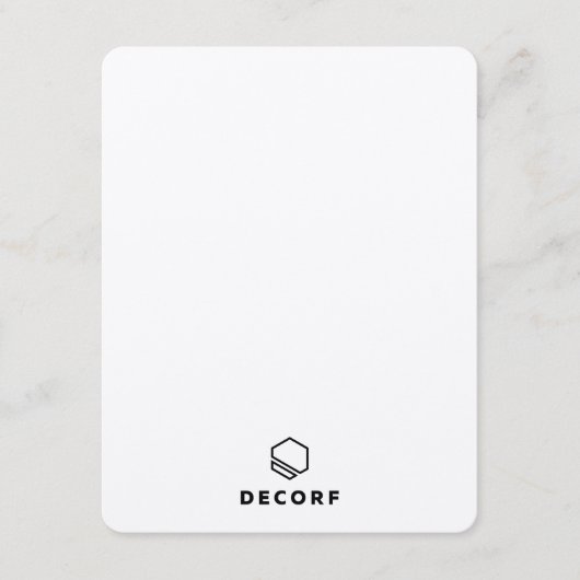 4,25 x 5,5-inch behuizingskaart informatiekaartje (Voorkant)