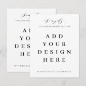 4,25 x 5,5-inch Kaarten afdrukken (Voorkant / Achterkant)