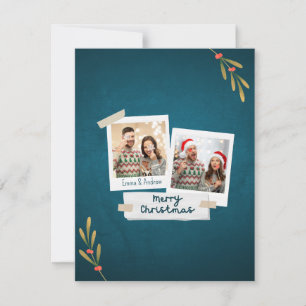 4,25 x 5,5-inch kerstfotokaart met groeten kaart