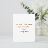 4,25" x 5,5" Save The Date Kaart (Staand voorkant)