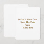 4,25" x 5,5" Save The Date Kaart (Voorkant / Achterkant)