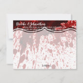 4.25x5.5 Advice Card Blood Splatter Vampire Gothic Kaart (Voorkant)