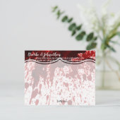4.25x5.5 Advice Card Blood Splatter Vampire Gothic Kaart (Staand voorkant)