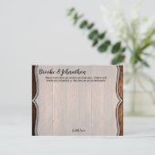 4.25x5.5 Advice-kaart Barn Wood Country Rustic Kaart (Staand voorkant)