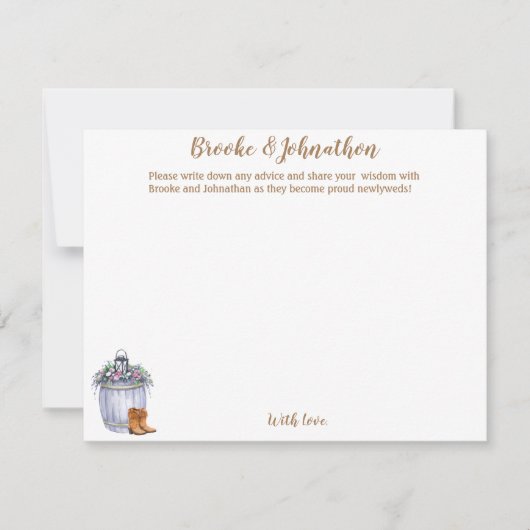 4.25x5.5 Advice Kaart zomerlandhuwelijk (Voorkant)