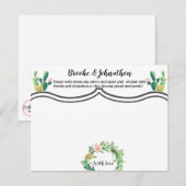 4.25x5.5 Advies Kaart Bohemian Cactus Succulents D (Voorkant / Achterkant)