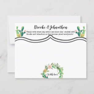 4.25x5.5 Advies Kaart Bohemian Cactus Succulents D