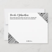 4.25x5.5 advies Kaart Boho Buffalo Tribal Pattern  (Voorkant)