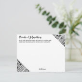 4.25x5.5 advies Kaart Boho Buffalo Tribal Pattern  (Staand voorkant)