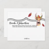 4.25x5.5 Advies Kaart boho hert Buck Head Browning (Voorkant / Achterkant)