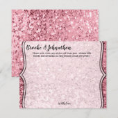 4.25x5.5 Advies Kaart Roos Gouden Glitter (Voorkant / Achterkant)