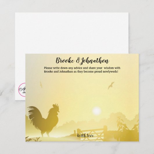 4.25x5.5 Advies Kaart Sunny Morning Boerderij Coun (Voorkant / Achterkant)