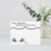 4.25x5.5 Advies Kaart Traditional Bird Tattoo Spar (Staand voorkant)