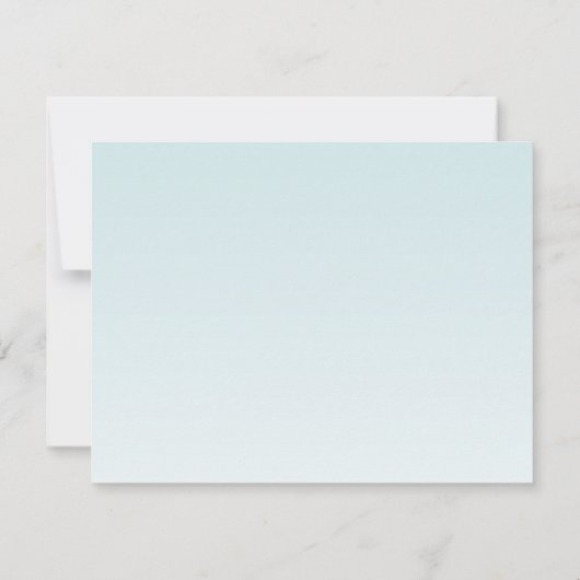 4.25x5.5 Advies Kaart Tropische Bloem op Blue Ombr (Achterkant)