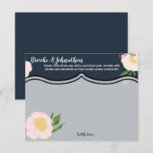 4.25x5.5 Advies Kaart Wit Bloemen op Donker (Voorkant / Achterkant)