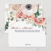 4.25x5.5 Advisekaart Geometrische tuinbouwanemon Kaart (Voorkant / Achterkant)