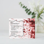 4.25x5.5 Directiekaart Bloedplaatje Vampire kreeg Kaart (Staand voorkant)