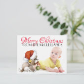 4.25x5.5-fotokerstkaart feestdagenkaart (Staand voorkant)