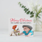 4.25x5.5-fotokerstkaart feestdagenkaart (Staand voorkant)