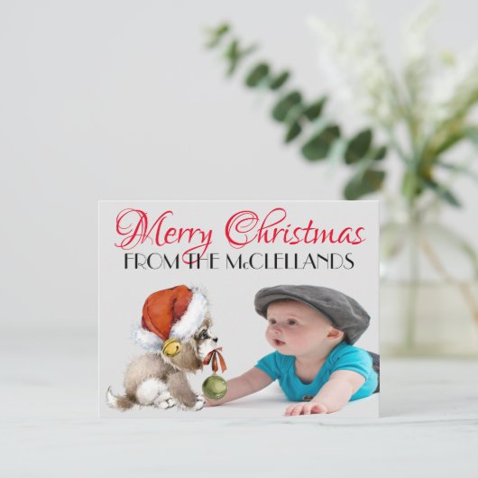 4.25x5.5-fotokerstkaart feestdagenkaart (Staand voorkant)