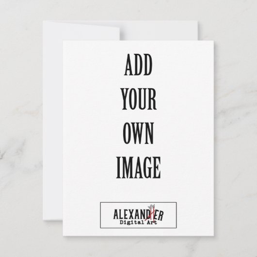 4,25x5,5-inch verticale A2-flatkaart Bedankkaart (Voorkant)